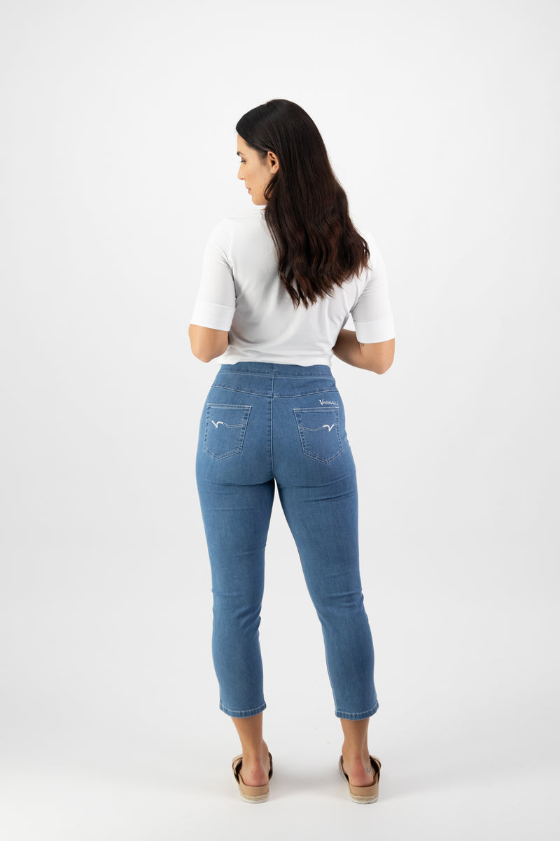 Vassalli Pants 7/8 Lightweight Pull On Print - Brands-Ladies