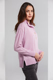 Lania Placket Sweater / LA3540   (2 Colours - Rose & Sky)